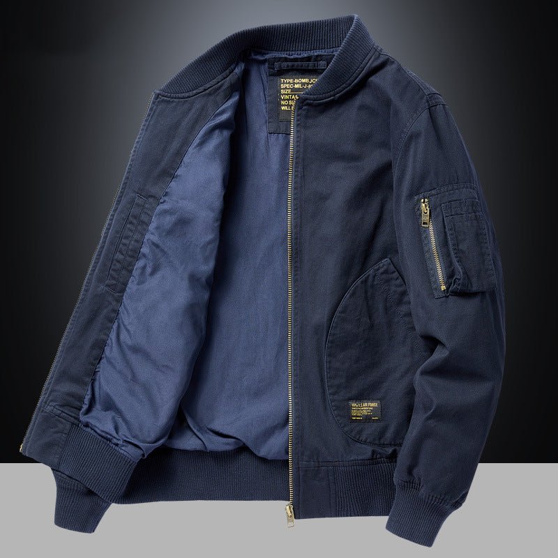 American Retro New Baseball Uniform Jacket Men's Autumn and Winter Bomber Jacket Men's Casual Workwear Top Men's Style - stoutforge
