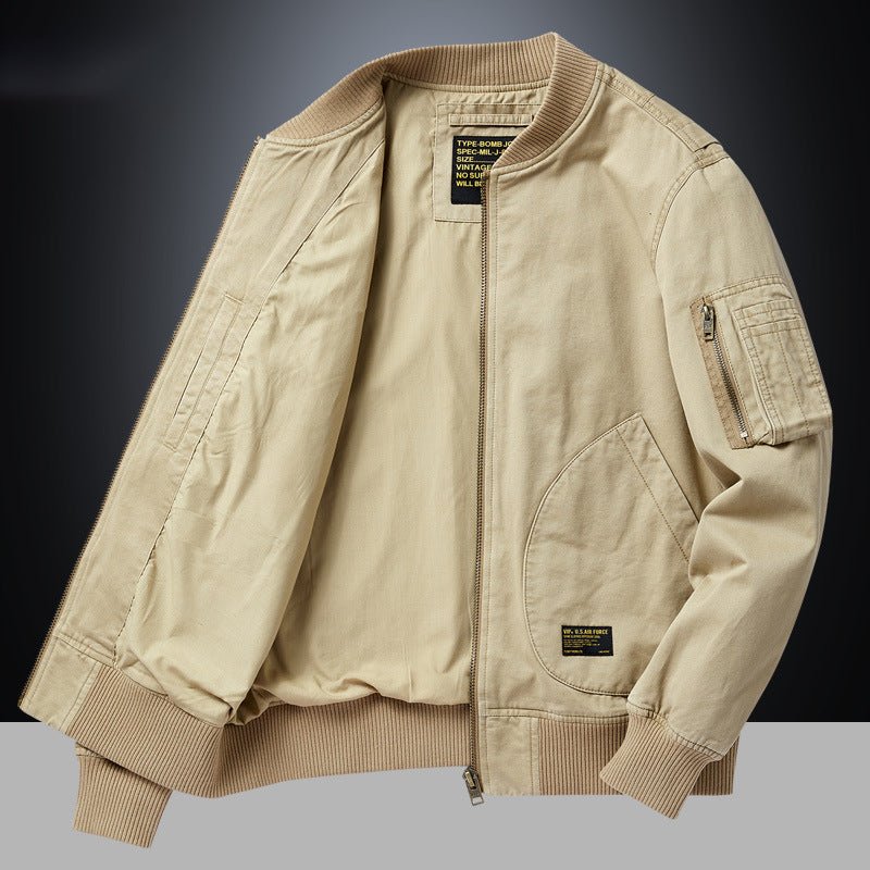 American Retro New Baseball Uniform Jacket Men's Autumn and Winter Bomber Jacket Men's Casual Workwear Top Men's Style - stoutforge