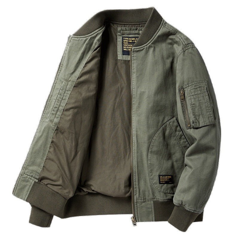American Retro New Baseball Uniform Jacket Men's Autumn and Winter Bomber Jacket Men's Casual Workwear Top Men's Style - stoutforge