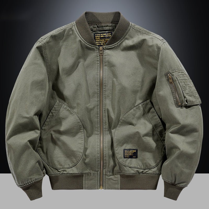 American Retro New Baseball Uniform Jacket Men's Autumn and Winter Bomber Jacket Men's Casual Workwear Top Men's Style - stoutforge
