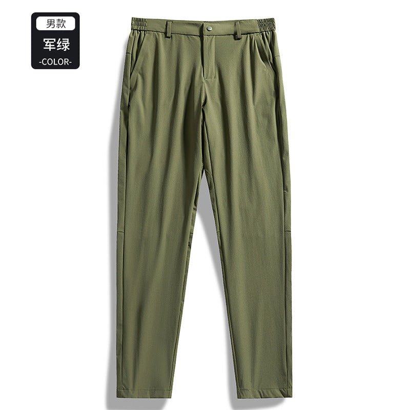 Big Brand Replacement Straight Business Casual Large Size Men's Pants Spring and Summer Lightweight Elastic Breathable Outdoor Casual Pants - stoutforge