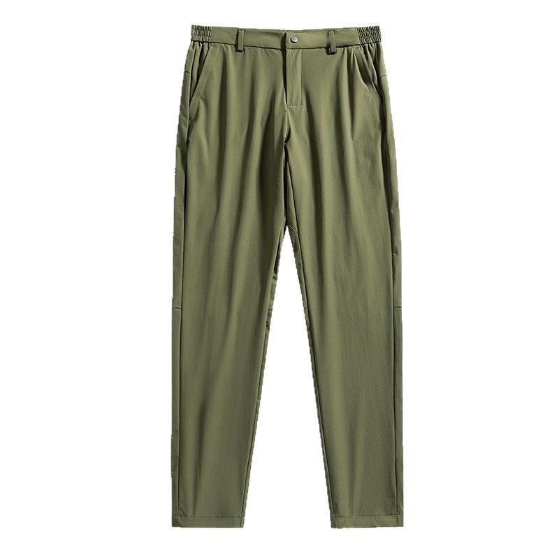 Big Brand Replacement Straight Business Casual Large Size Men's Pants Spring and Summer Lightweight Elastic Breathable Outdoor Casual Pants - stoutforge