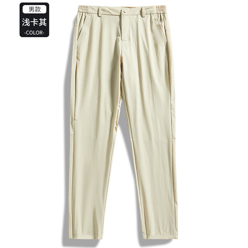 Big Brand Replacement Straight Business Casual Large Size Men's Pants Spring and Summer Lightweight Elastic Breathable Outdoor Casual Pants - stoutforge