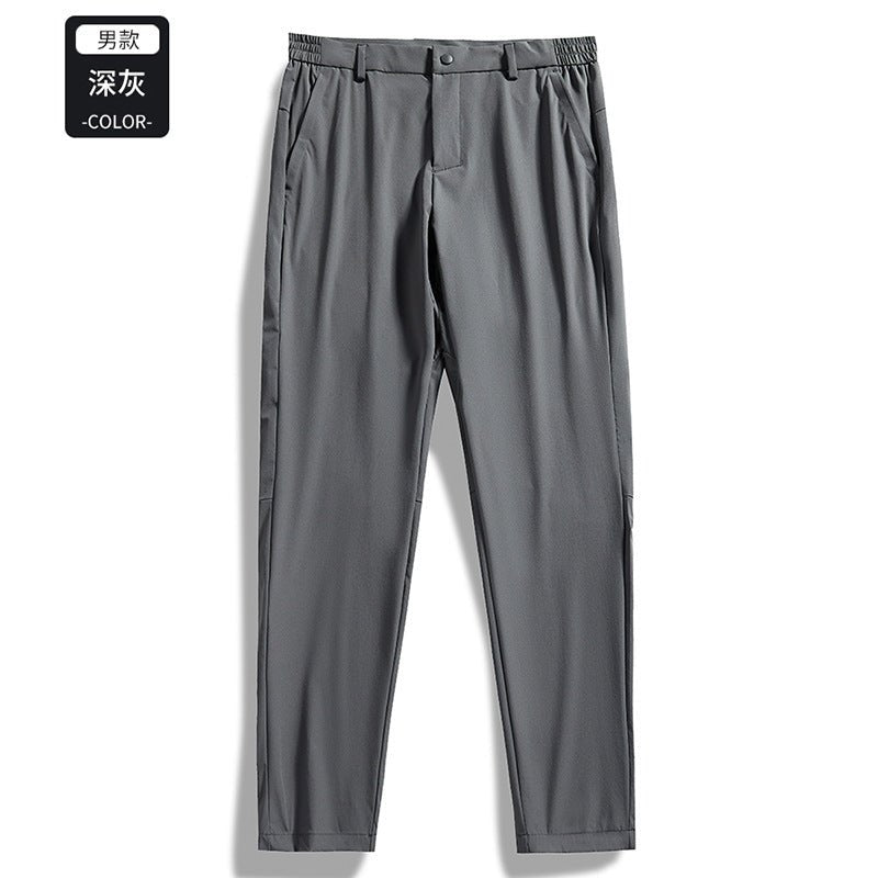 Big Brand Replacement Straight Business Casual Large Size Men's Pants Spring and Summer Lightweight Elastic Breathable Outdoor Casual Pants - stoutforge