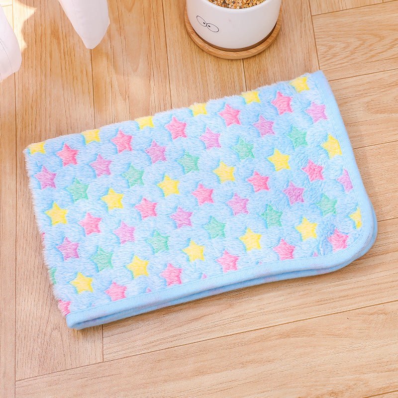 Cross-border pet blanket mat cat and dog flannel blanket autumn and winter warm blanket pet sleeping mat wholesale - stoutforge