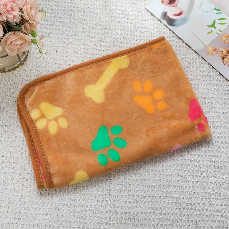 Cross-border pet blanket mat cat and dog flannel blanket autumn and winter warm blanket pet sleeping mat wholesale - stoutforge