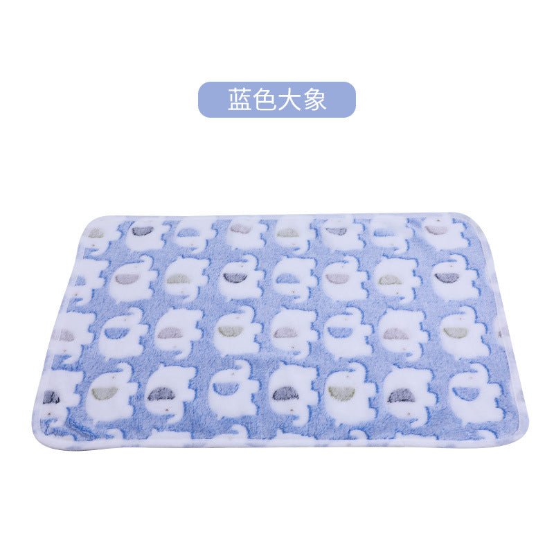 Cross-border pet blanket mat cat and dog flannel blanket autumn and winter warm blanket pet sleeping mat wholesale - stoutforge
