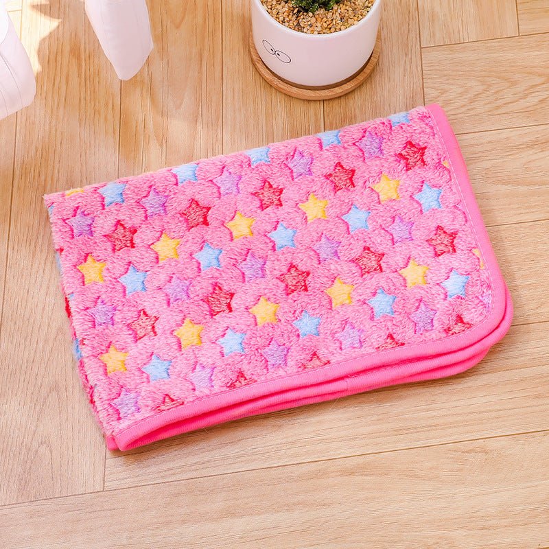 Cross-border pet blanket mat cat and dog flannel blanket autumn and winter warm blanket pet sleeping mat wholesale - stoutforge