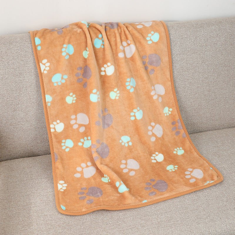 Cross-border pet blanket mat cat and dog flannel blanket autumn and winter warm blanket pet sleeping mat wholesale - stoutforge