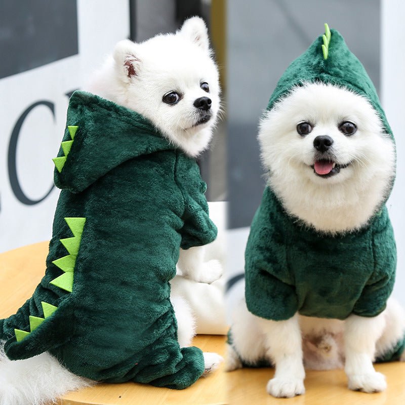 Cross-Border Pet Dog Clothes, Cat Autumn and Winter Four-Legged Cotton Coat, Cartoon Transformation Clothing, Cat Clothing, Dog Clothing Supplies - stoutforge