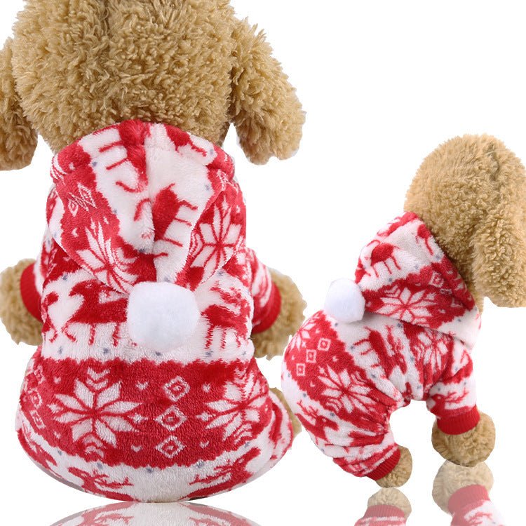 Cross-Border Pet Dog Clothes, Cat Autumn and Winter Four-Legged Cotton Coat, Cartoon Transformation Clothing, Cat Clothing, Dog Clothing Supplies - stoutforge