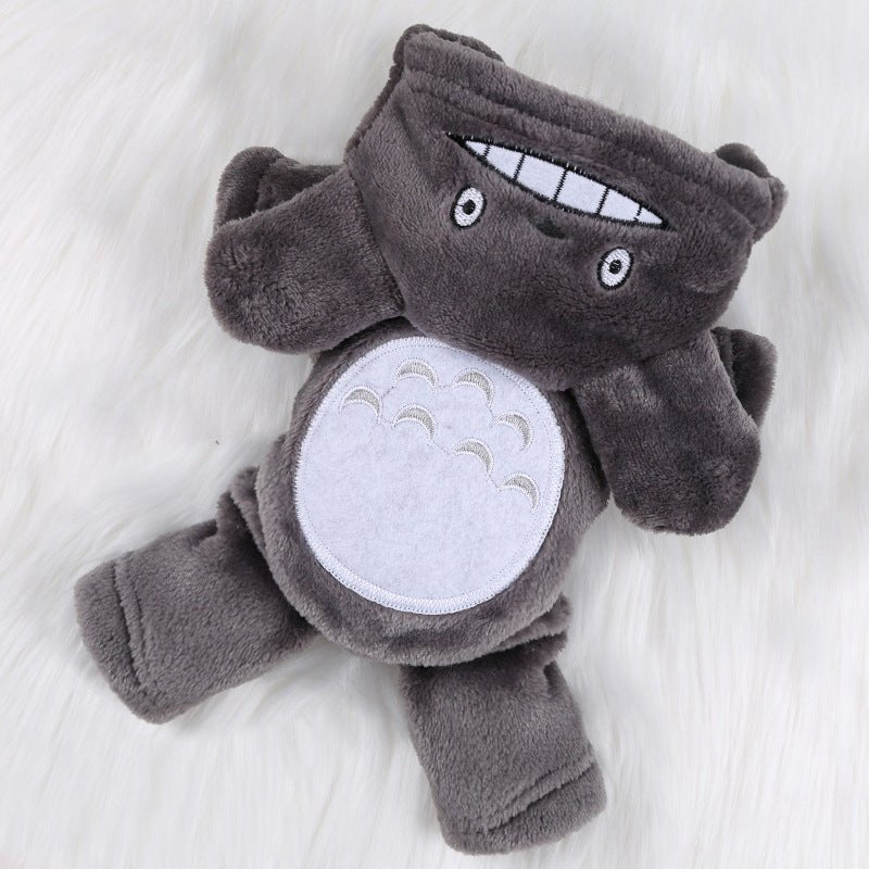 Cross-Border Pet Dog Clothes, Cat Autumn and Winter Four-Legged Cotton Coat, Cartoon Transformation Clothing, Cat Clothing, Dog Clothing Supplies - stoutforge