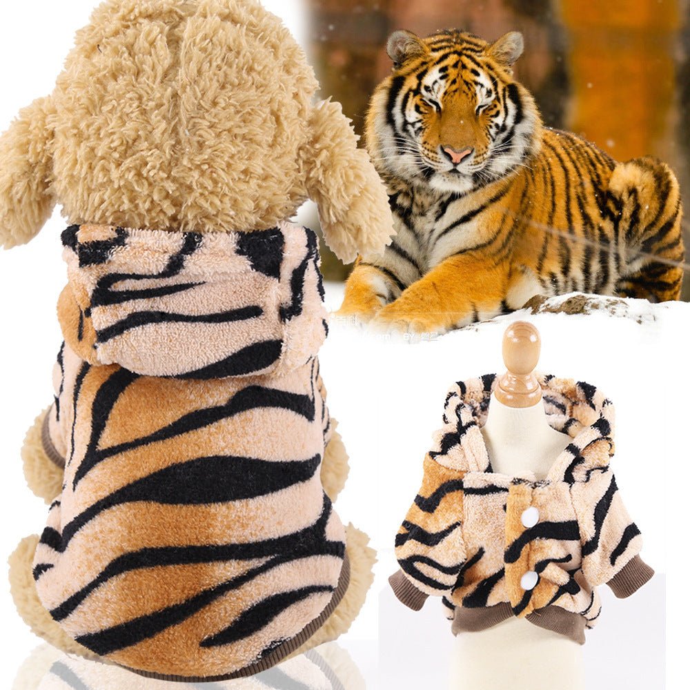 Cross-Border Pet Dog Clothes, Cat Autumn and Winter Four-Legged Cotton Coat, Cartoon Transformation Clothing, Cat Clothing, Dog Clothing Supplies - stoutforge