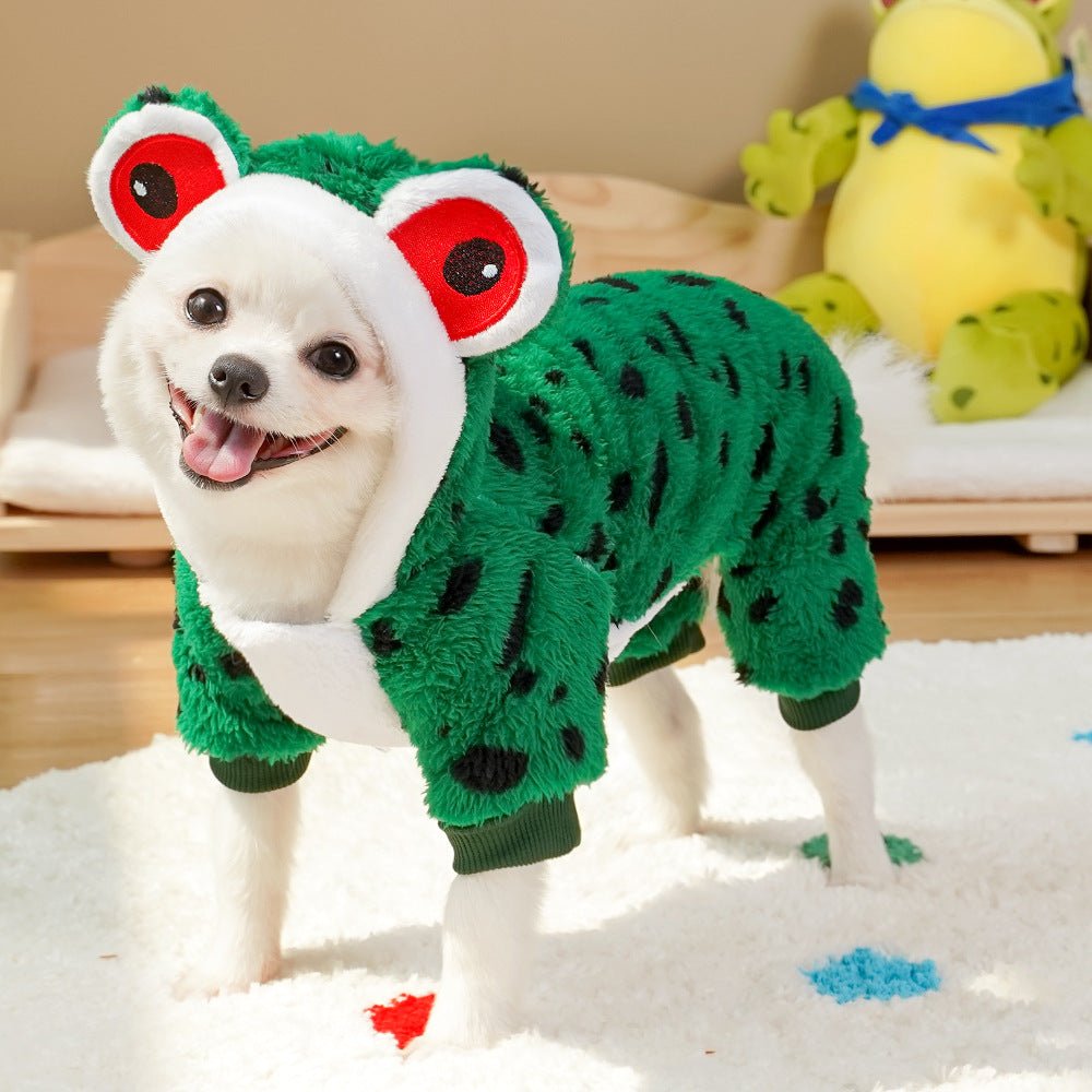 Cross-Border Pet Dog Clothes, Cat Autumn and Winter Four-Legged Cotton Coat, Cartoon Transformation Clothing, Cat Clothing, Dog Clothing Supplies - stoutforge