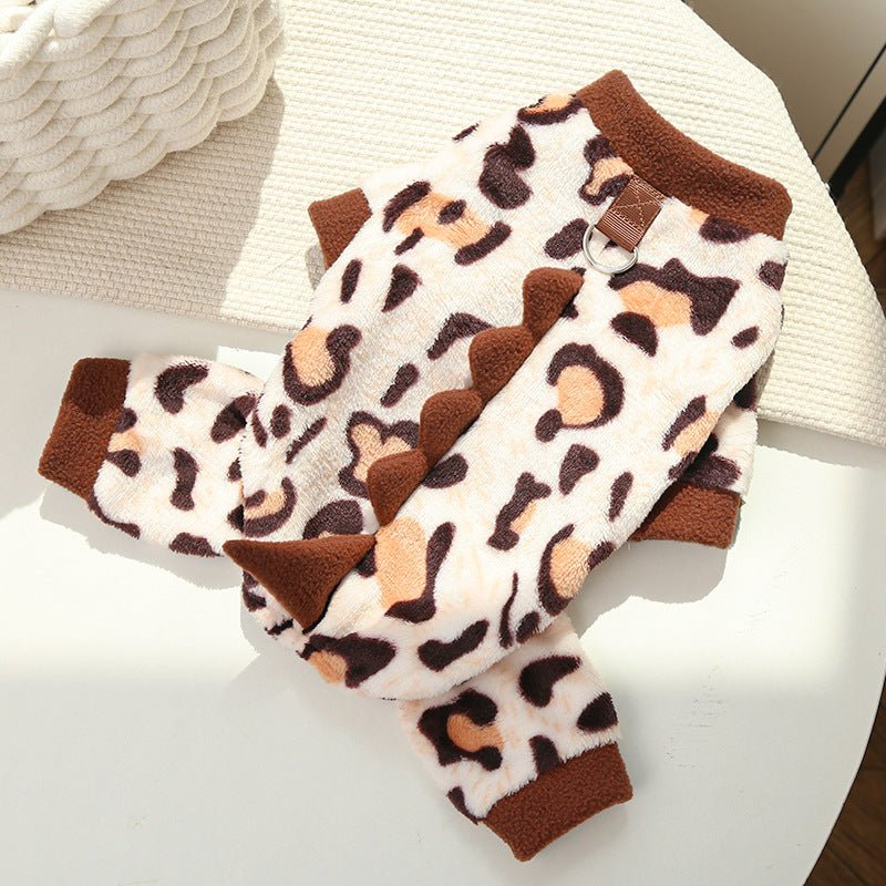 Cross-Border Pet Dog Clothes, Cat Autumn and Winter Four-Legged Cotton Coat, Cartoon Transformation Clothing, Cat Clothing, Dog Clothing Supplies - stoutforge