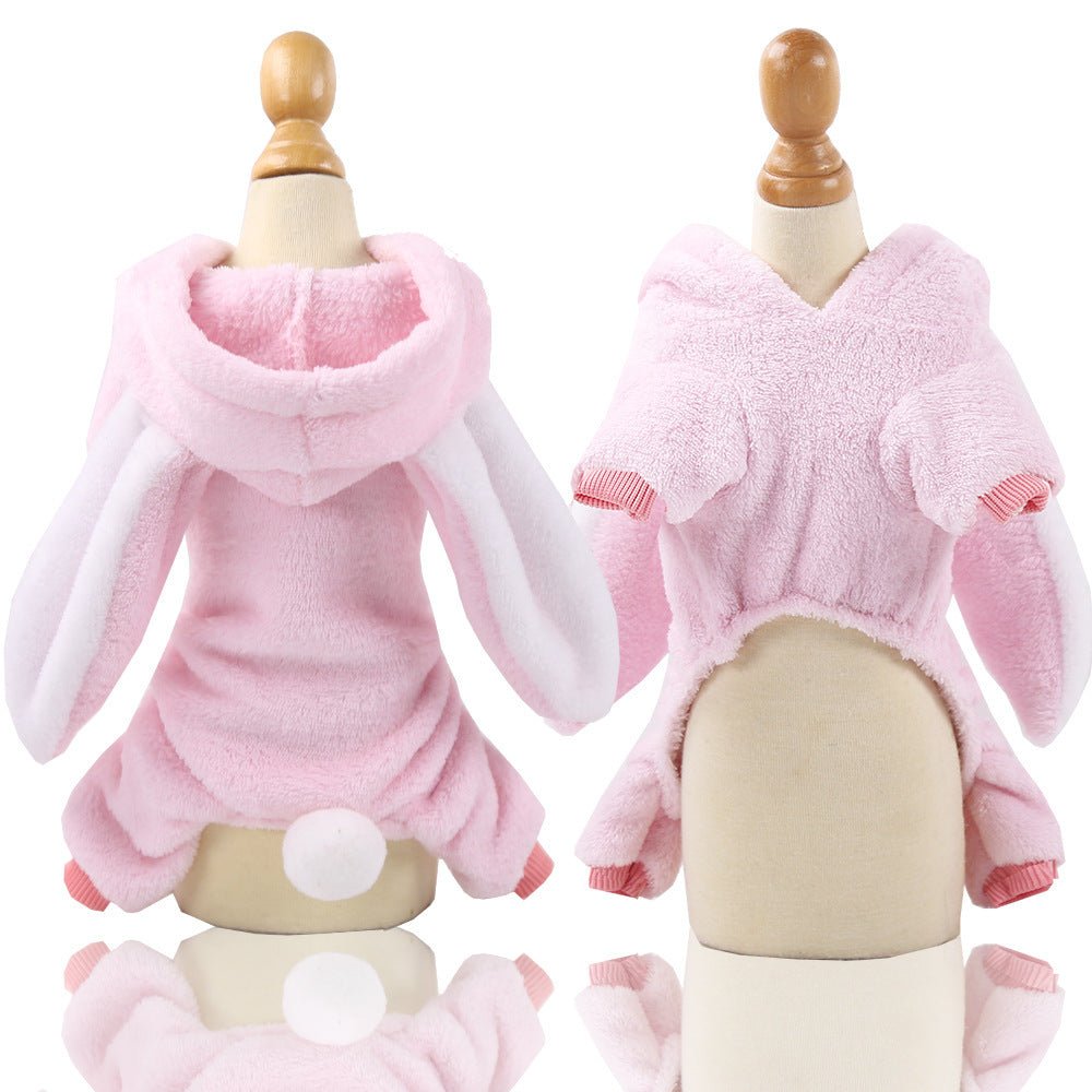Cross-Border Pet Dog Clothes, Cat Autumn and Winter Four-Legged Cotton Coat, Cartoon Transformation Clothing, Cat Clothing, Dog Clothing Supplies - stoutforge