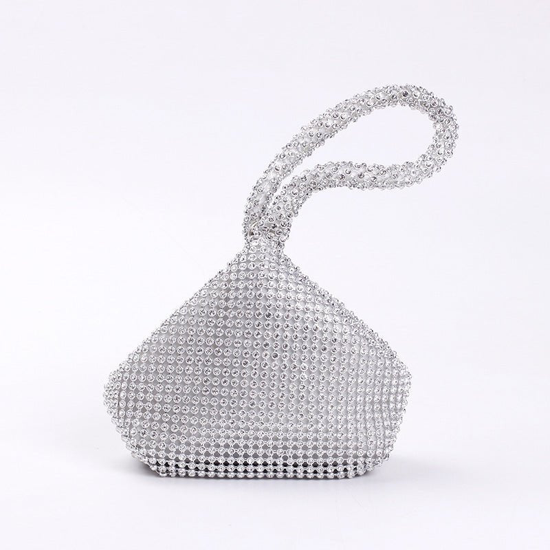 Cross-border Rhinestone Clutch Fashion Portable Cosmetic Bag Mine Bag Women's European and American Style Evening Bag Handbag - stoutforge