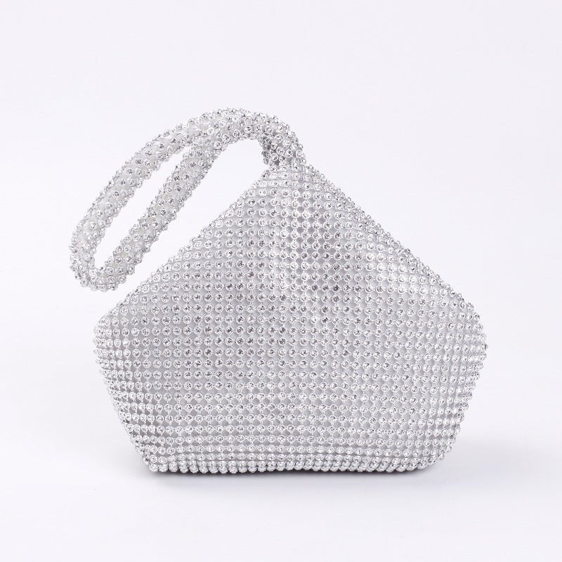 Cross-border Rhinestone Clutch Fashion Portable Cosmetic Bag Mine Bag Women's European and American Style Evening Bag Handbag - stoutforge