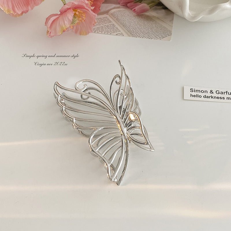 High-End Metal Butterfly Clip Women's Large Hair Clip Hair Back of the Head Hair Shark Clip Hair Clip Headwear - stoutforge