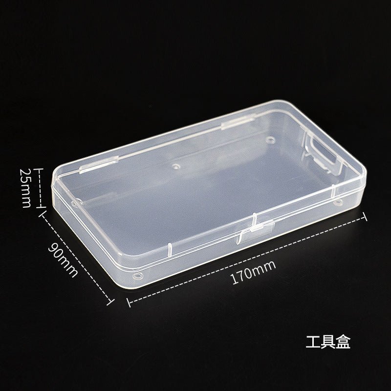 Jewelry Box Jewelry Storage Box Anti-oxidation Box Earrings Card Transparent Multi-compartment Portable Multifunctional Storage Box - stoutforge