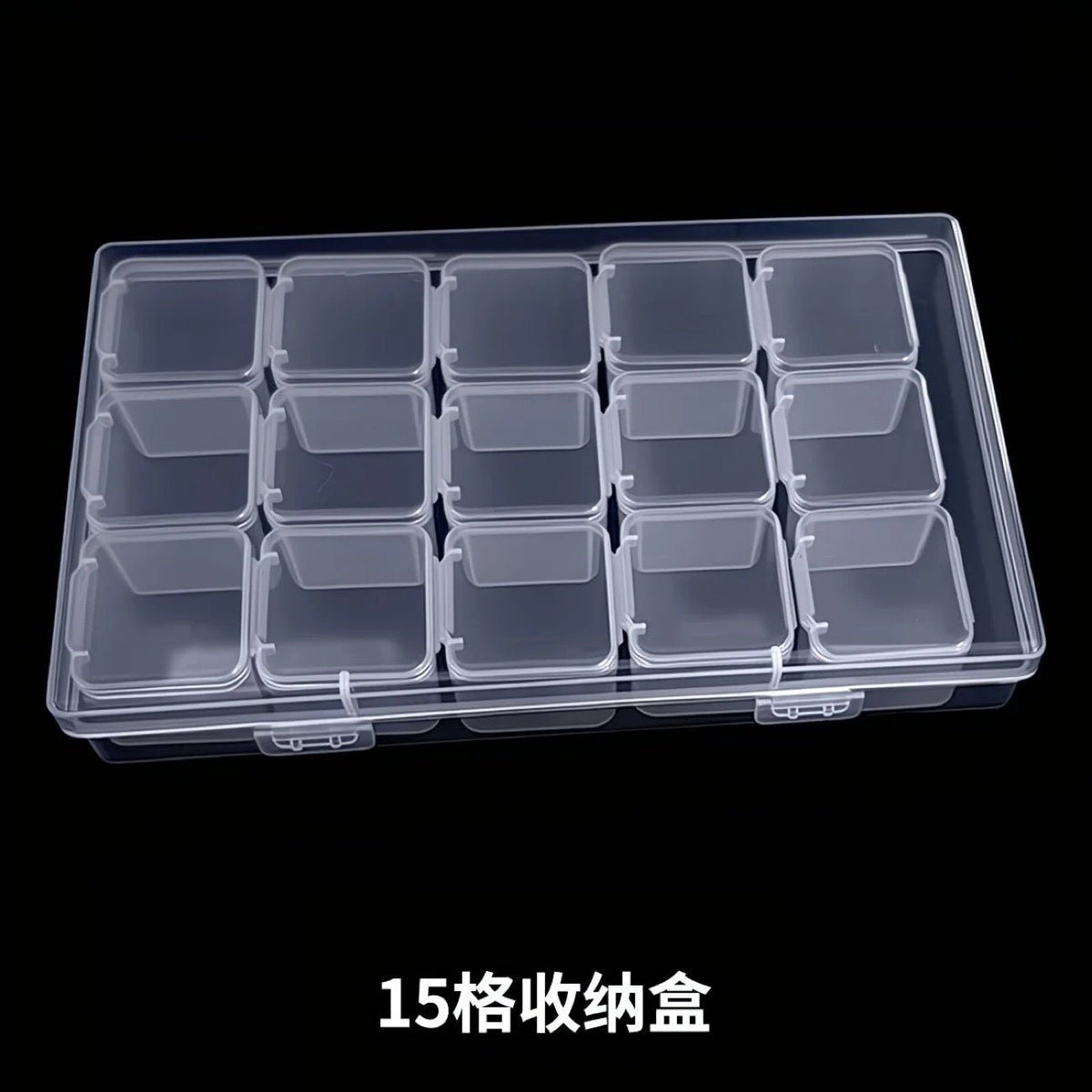 Jewelry Box Jewelry Storage Box Anti-oxidation Box Earrings Card Transparent Multi-compartment Portable Multifunctional Storage Box - stoutforge