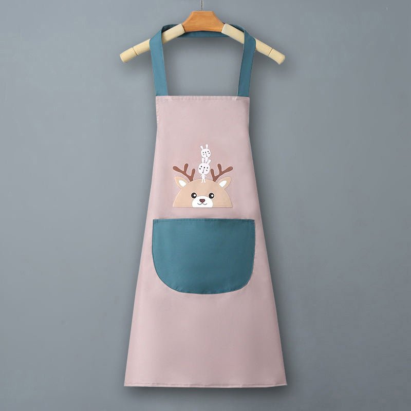 Logo advertising custom apron waterproof and oil-proof pvc kitchen cooking custom waist household a wholesale - stoutforge