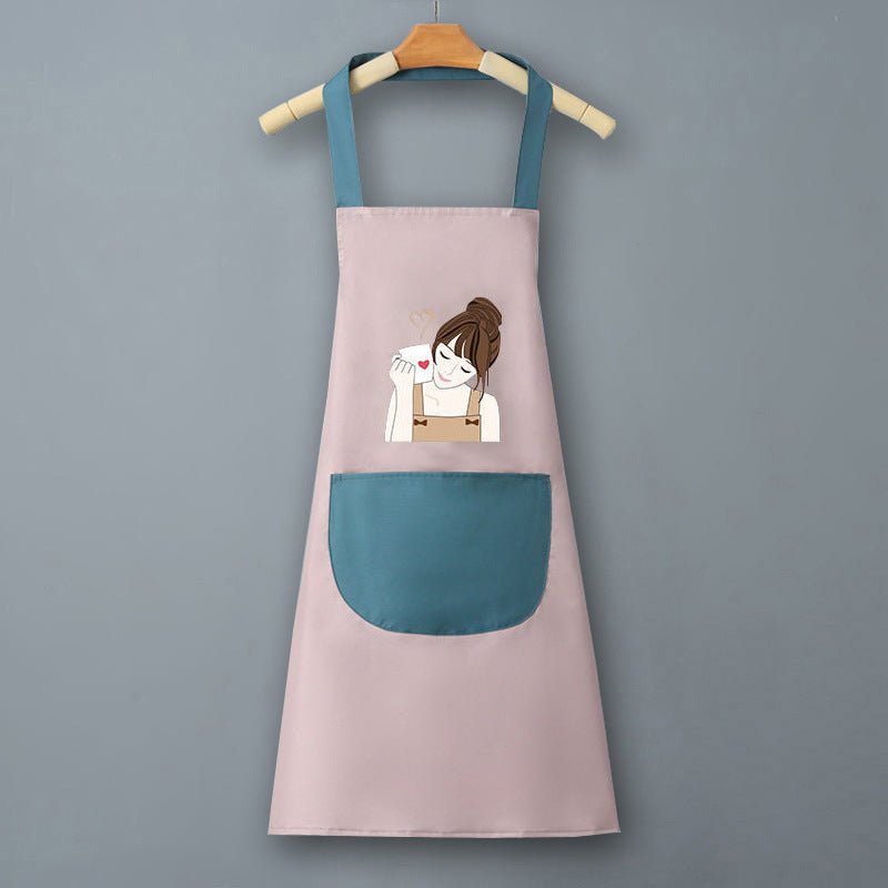 Logo advertising custom apron waterproof and oil-proof pvc kitchen cooking custom waist household a wholesale - stoutforge