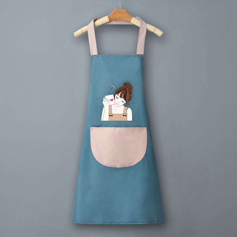 Logo advertising custom apron waterproof and oil-proof pvc kitchen cooking custom waist household a wholesale - stoutforge