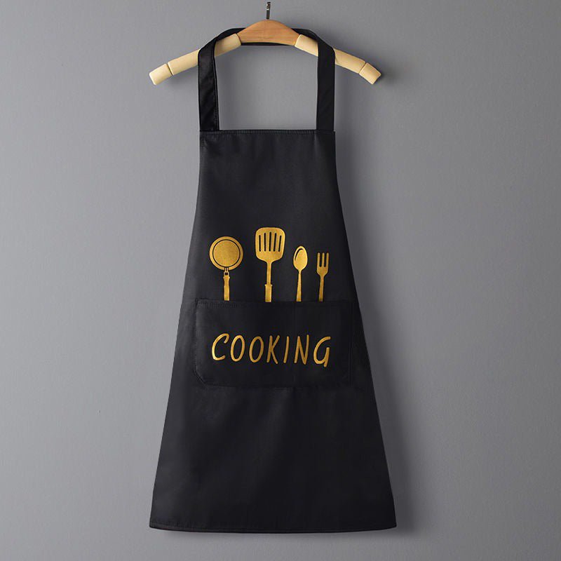 Logo advertising custom apron waterproof and oil-proof pvc kitchen cooking custom waist household a wholesale - stoutforge