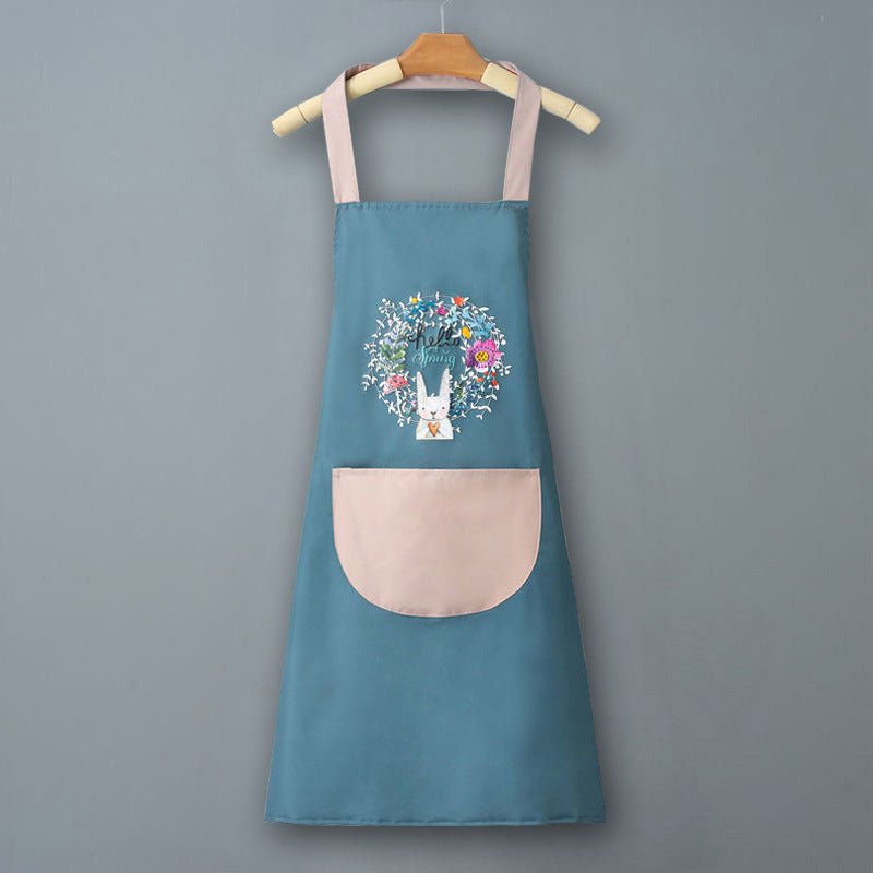 Logo advertising custom apron waterproof and oil-proof pvc kitchen cooking custom waist household a wholesale - stoutforge
