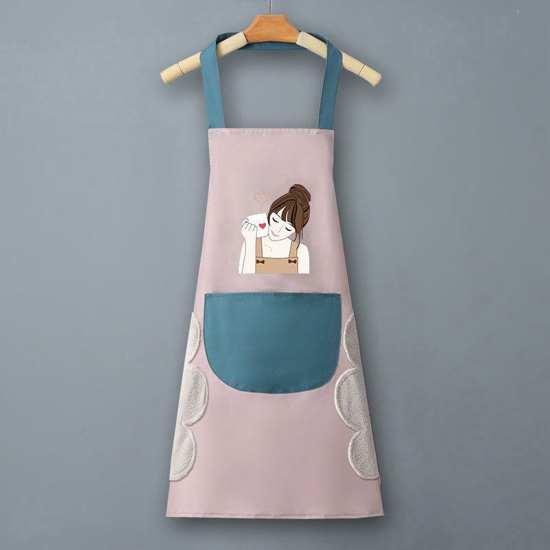 Logo advertising custom apron waterproof and oil-proof pvc kitchen cooking custom waist household a wholesale - stoutforge