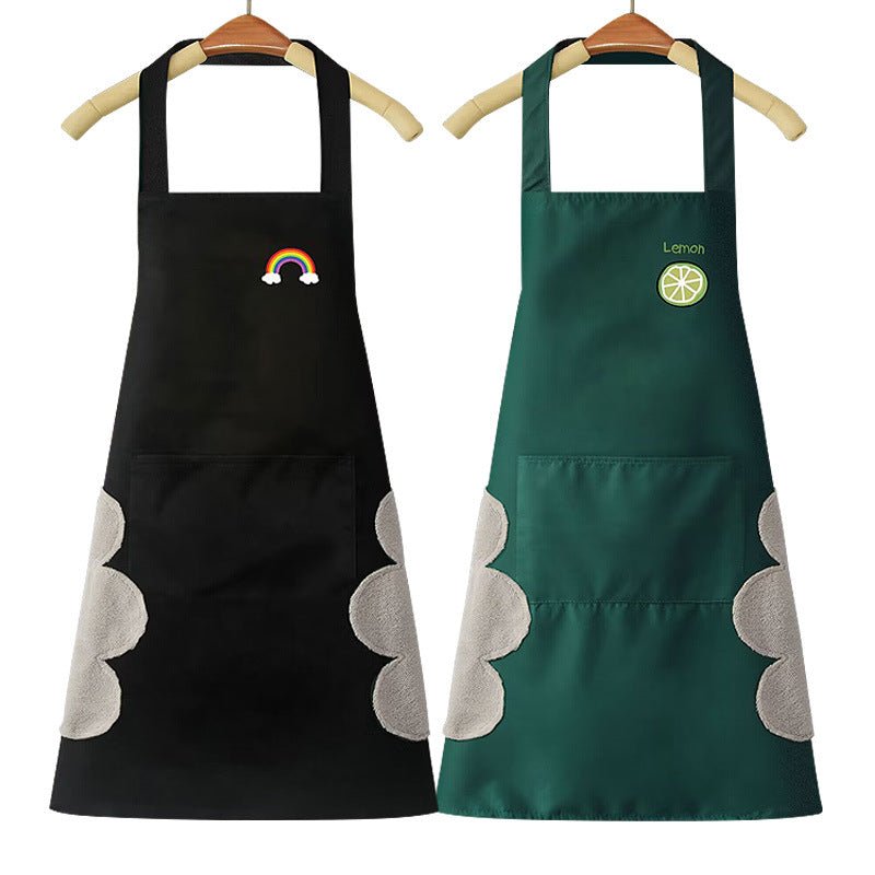 Logo advertising custom apron waterproof and oil-proof pvc kitchen cooking custom waist household a wholesale - stoutforge
