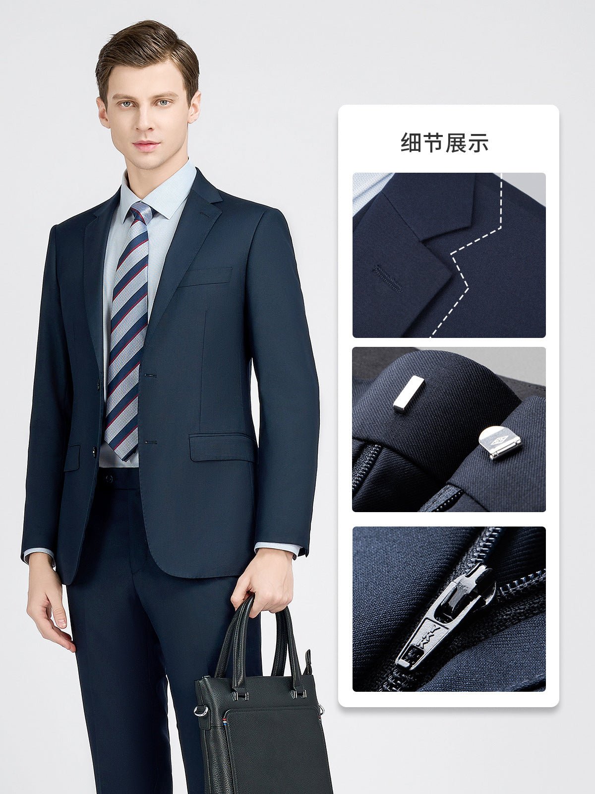 Machine Washable Men's Suit Men's Suit Best Man's Suit Wedding Dress Wool Casual Suit Men's Jacket Professional Formal Dress - stoutforge