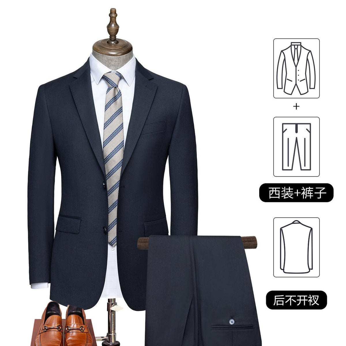 Machine Washable Men's Suit Men's Suit Best Man's Suit Wedding Dress Wool Casual Suit Men's Jacket Professional Formal Dress - stoutforge