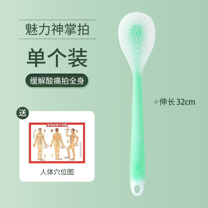 Meridian massage board silicone health care home massage stick fitness massage scraping board massage acupuncture point massage hammer - stoutforge