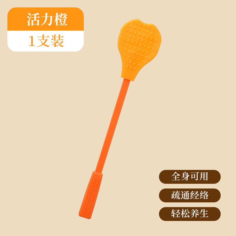 Meridian massage board silicone health care home massage stick fitness massage scraping board massage acupuncture point massage hammer - stoutforge