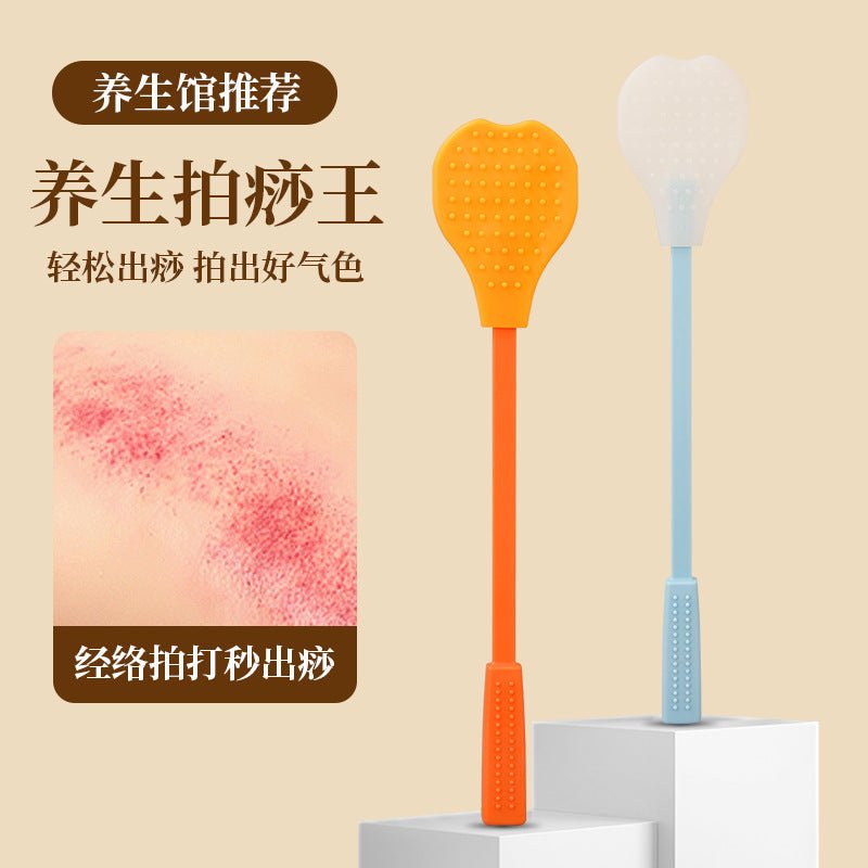 Meridian massage board silicone health care home massage stick fitness massage scraping board massage acupuncture point massage hammer - stoutforge