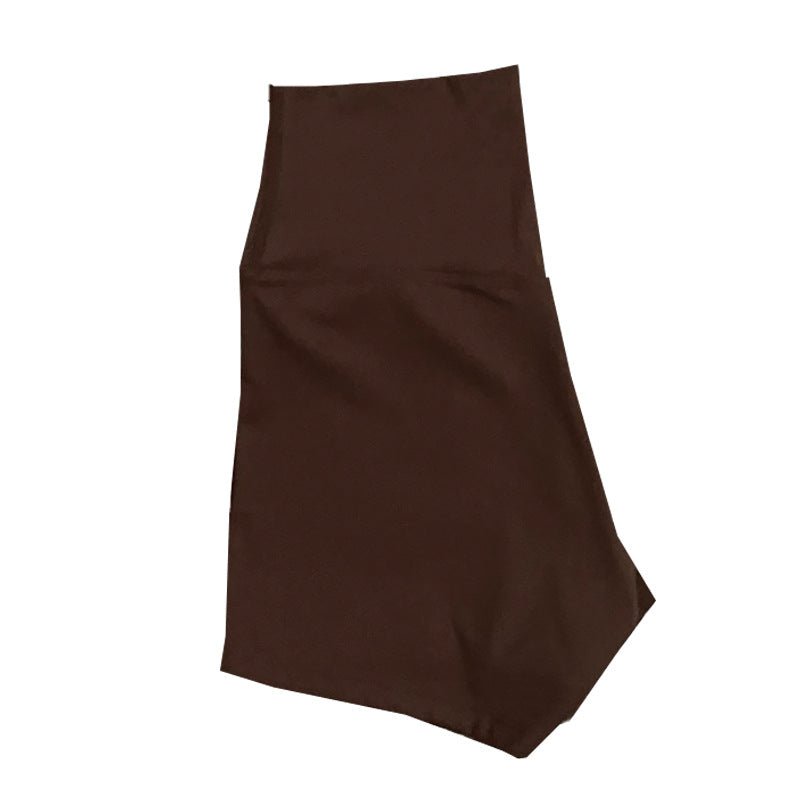 New Nude High-Waist Brushed Shorts Yoga Wear Nylon Shorts Women's Tight Yoga Three-Point Sports Shorts Peach - stoutforge