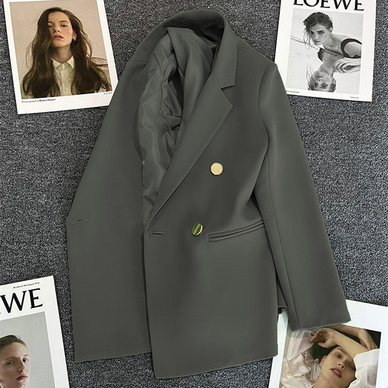Orange Suit Jacket Women's 2025 Spring and Autumn New Korean High-end Temperament Popular Suit 22 Colors - stoutforge