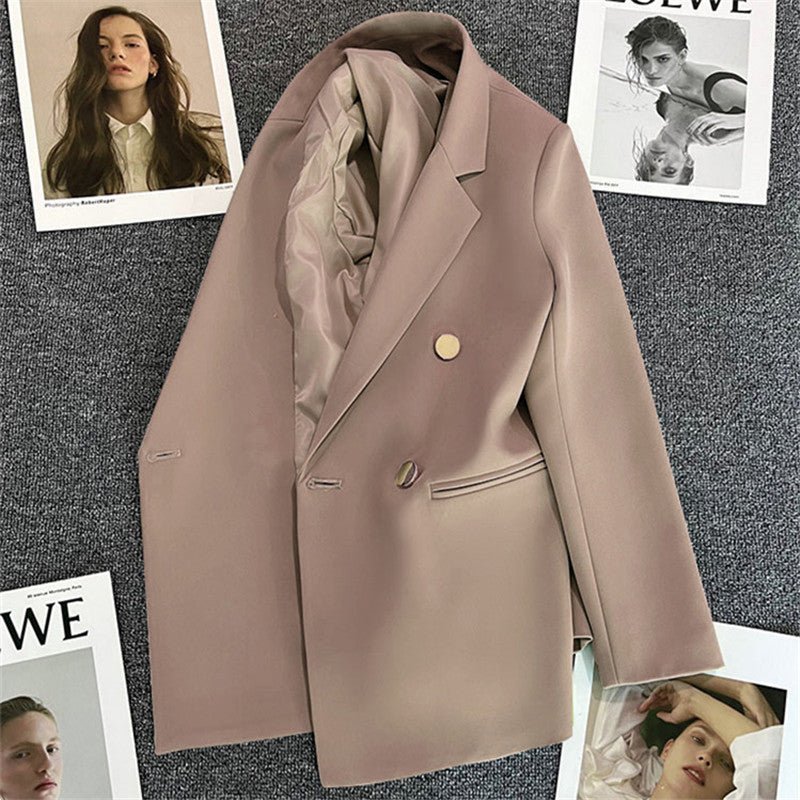 Orange Suit Jacket Women's 2025 Spring and Autumn New Korean High-end Temperament Popular Suit 22 Colors - stoutforge