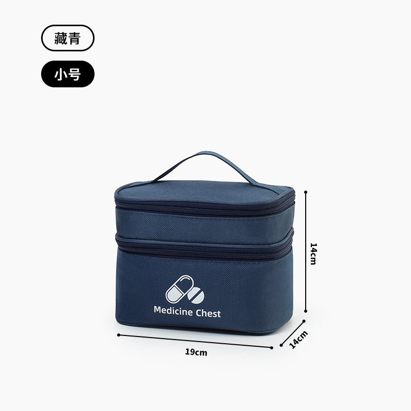 Outdoor First Aid Kit Large Capacity Household Medicine Box Double Layer Classification Storage Medicine Sorting Bag Travel Portable Medicine Bag - stoutforge