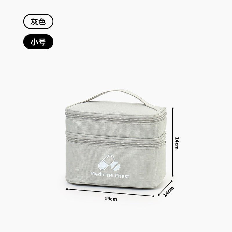Outdoor First Aid Kit Large Capacity Household Medicine Box Double Layer Classification Storage Medicine Sorting Bag Travel Portable Medicine Bag - stoutforge