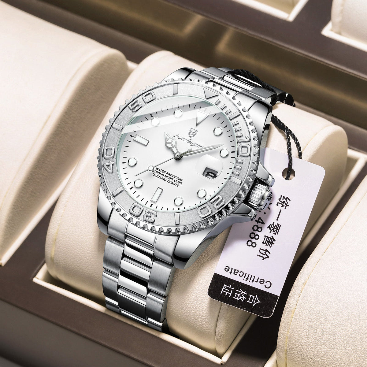 Swiss brand new waterproof luminous men's watch fashion quartz watch live foreign trade explosions a generation of hair - stoutforge