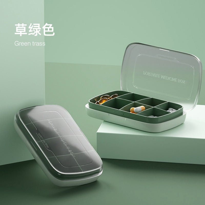 T5135 Portable Seven-Day Pill Box, One-Week Large-Capacity Storage Box, Sealed Pill Box, Portable Pill Dispenser - stoutforge