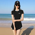 Women's Swimsuit Hot Spring 2025 New Split Slimming Look Belly-Covering Conservative Swimming Pool Special Sports Boxer Swimsuit - stoutforge